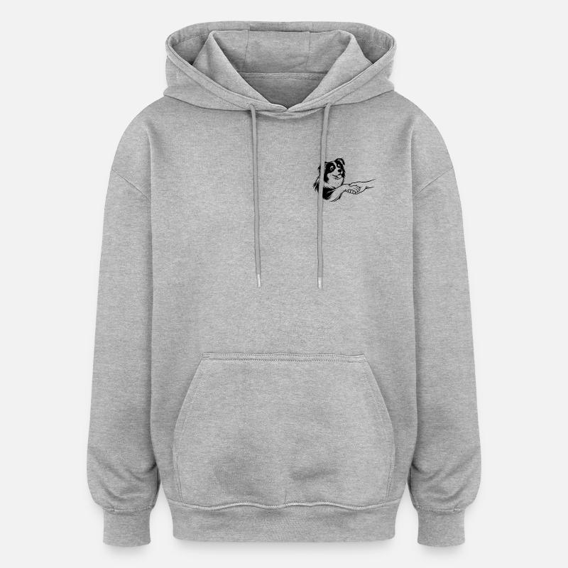 Ein Versprechen auf vier Pfoten - Oversized Unisex Hoodie - Grau meliert