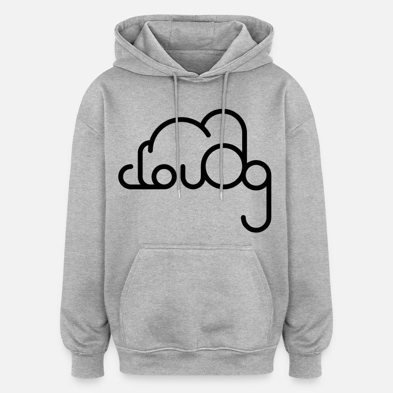 Cloud 9 - Oversized Unisex Hoodie - Grau meliert