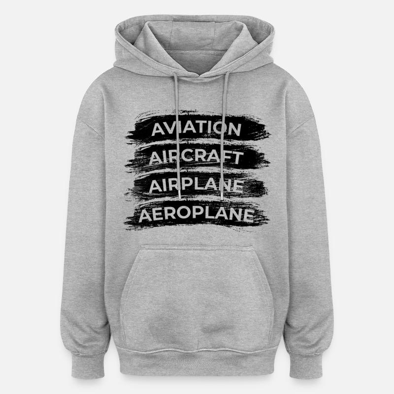 Plan Spotter Routine - Oversized Unisex Hoodie - heather grey