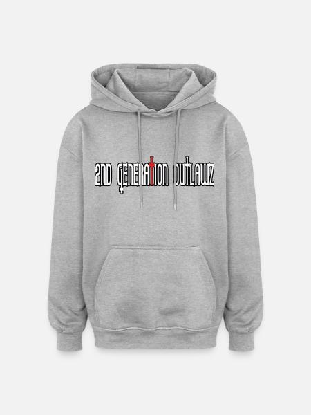 2nd Generation Outlawz / 2go - Oversized Unisex Hoodie - heather grey
