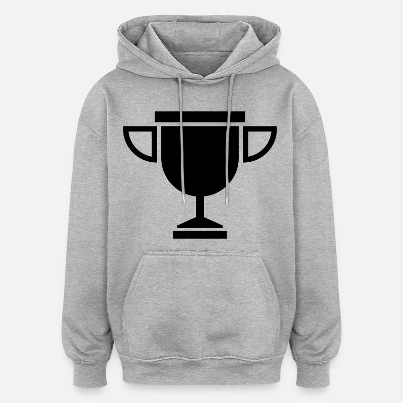 cup - Oversized Unisex Hoodie - heather grey
