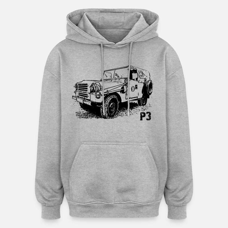 IFA - P3 - Sachsenring - Oversized Unisex Hoodie - Grau meliert