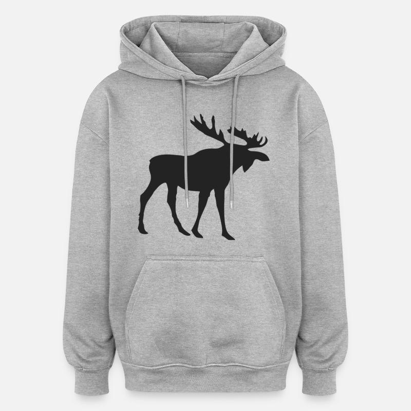 Orignal - Sweat à capuche oversize unisexe - gris chiné