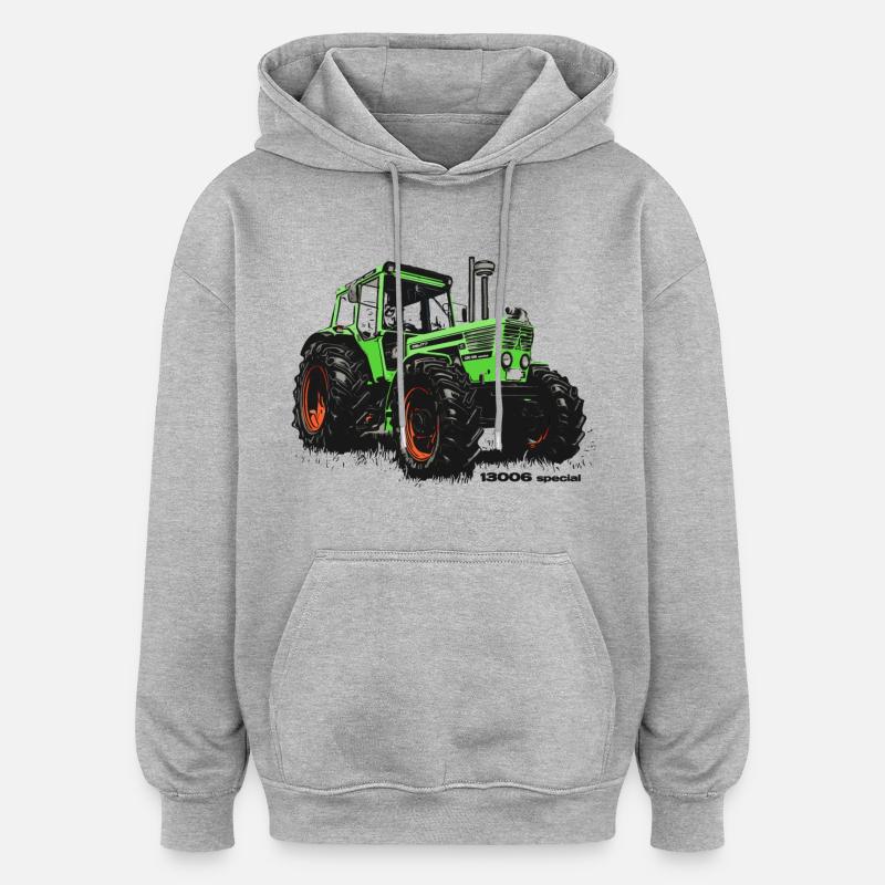 Deutz 13006 Spécial | Deutz - Sweat à capuche oversize unisexe - gris chiné