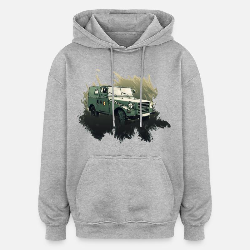 IFA P3 - Sweat à capuche oversize unisexe - gris chiné