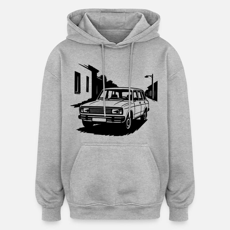 Légende du bloc de l’Est - Sweat à capuche oversize unisexe - gris chiné