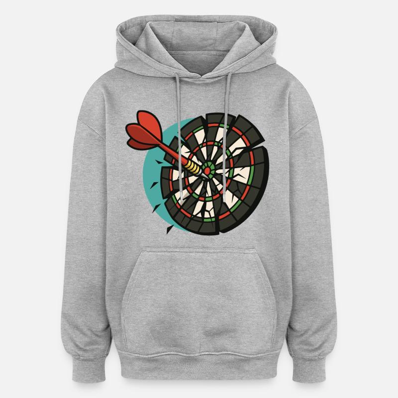 Briseur de bulle - Sweat à capuche oversize unisexe - gris chiné