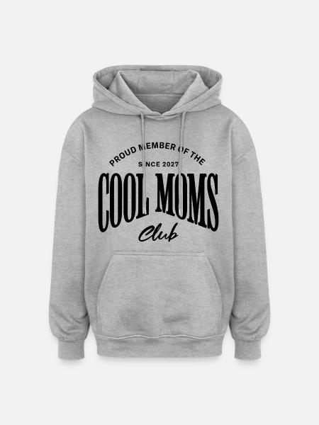 Cool moms club since 2027  - Oversized Unisex Hoodie - Grau meliert