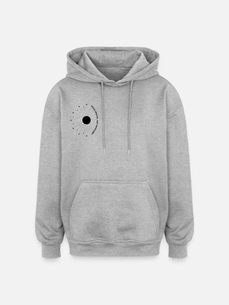 dreams not deadlines - Oversized Unisex Hoodie - Grau meliert