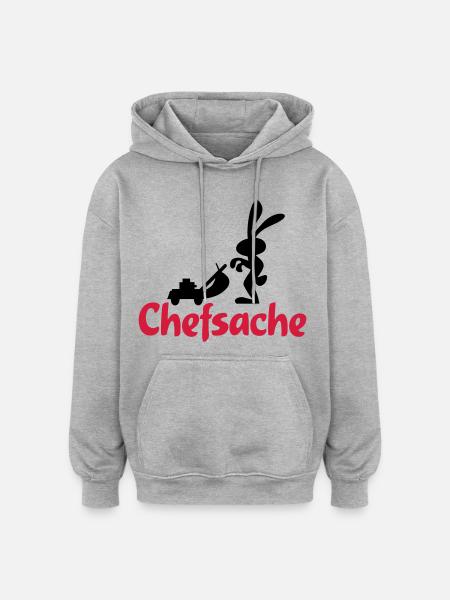 garden - Oversized Unisex Hoodie - heather grey