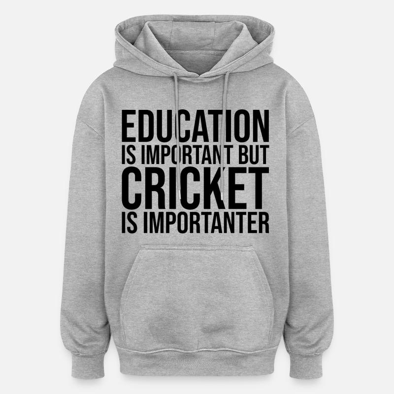 grillon - Sweat à capuche oversize unisexe - gris chiné