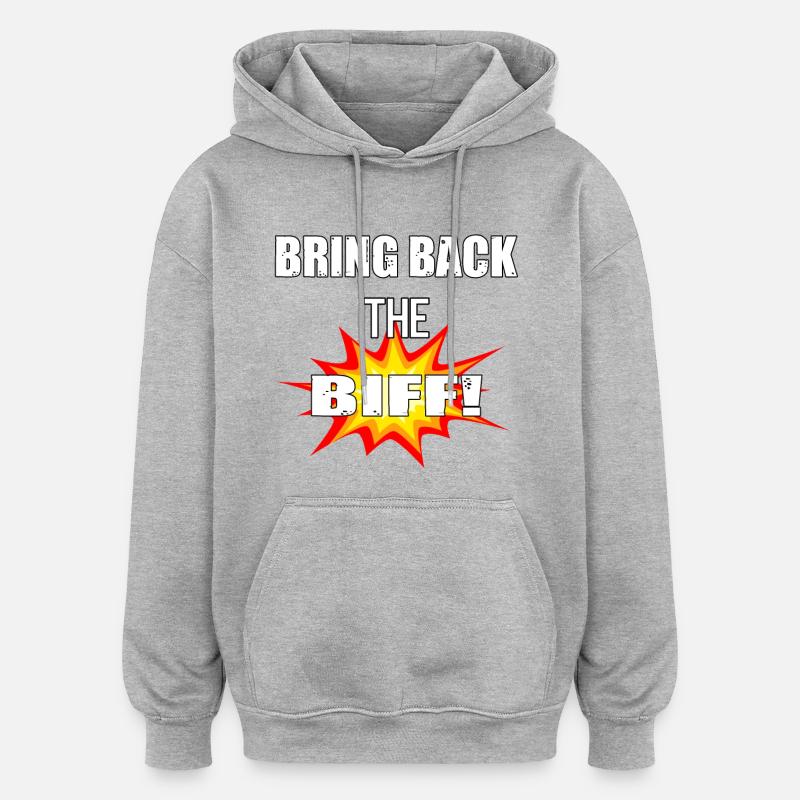 Rugby Biff - Sweat à capuche oversize unisexe - gris chiné