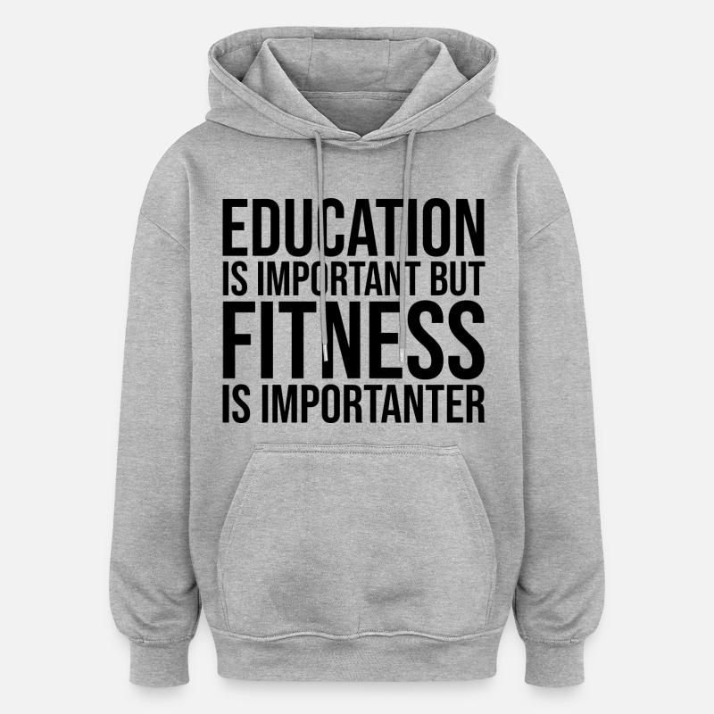 aptitude - Sweat à capuche oversize unisexe - gris chiné