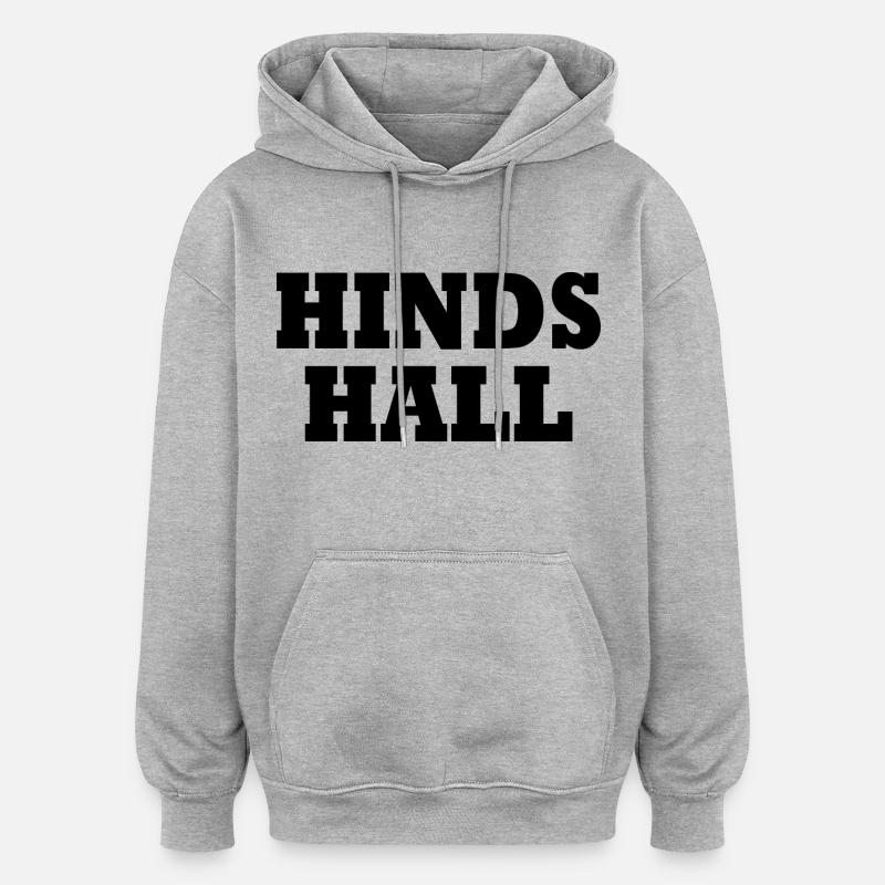 Hinds hall - Sweat à capuche oversize unisexe - gris chiné