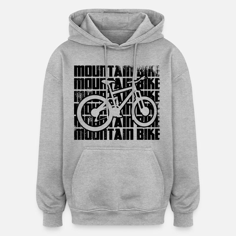 VTT - Sweat à capuche oversize unisexe - gris chiné