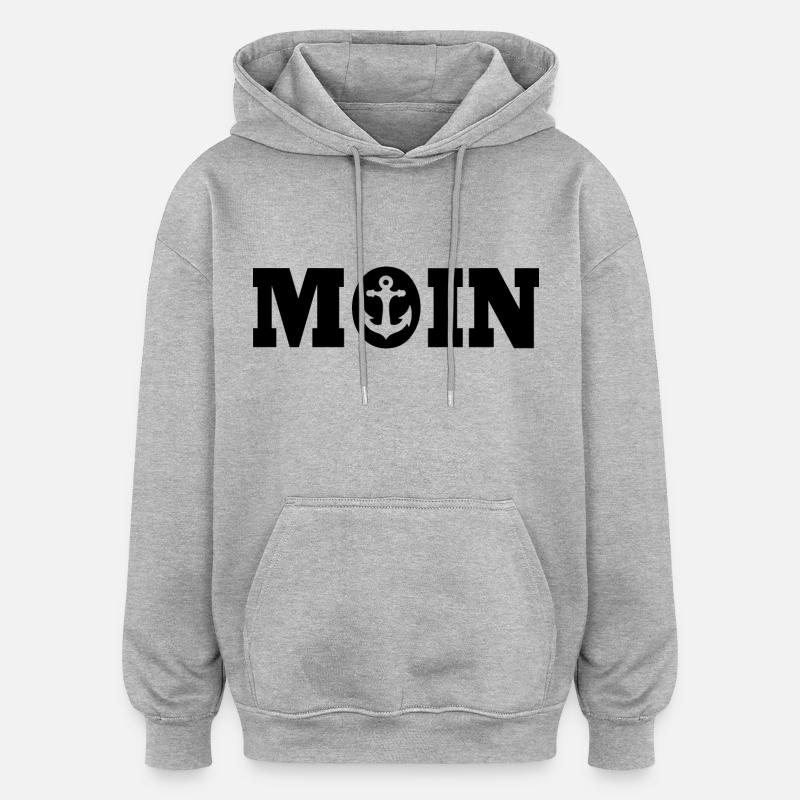 Good morning - Oversized Unisex Hoodie - heather grey