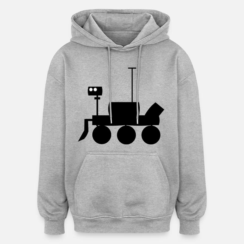 Véhicule Mars Explorer - Sweat à capuche oversize unisexe - gris chiné