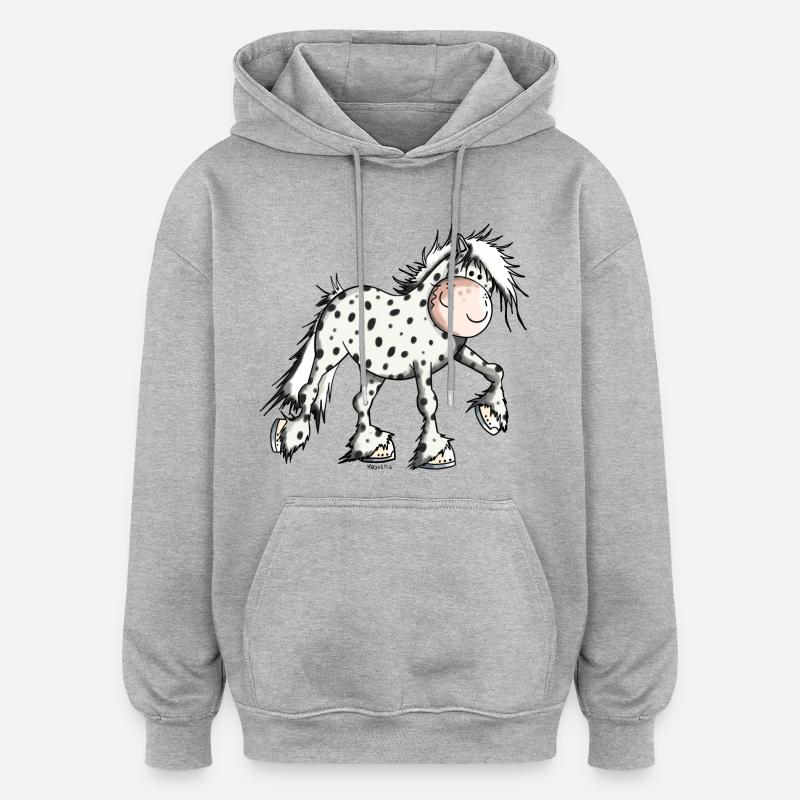 Mignon Knabstrup - Sweat à capuche oversize unisexe - gris chiné