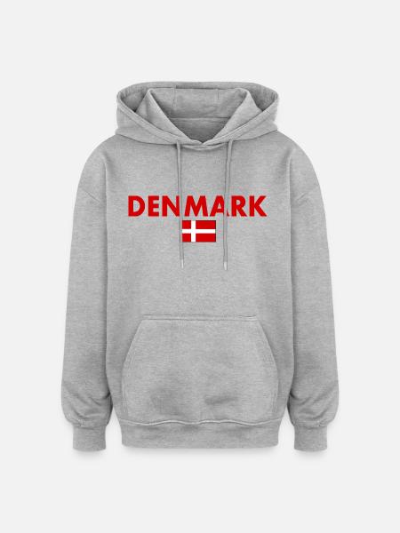Denmark - Oversized Unisex Hoodie - heather grey