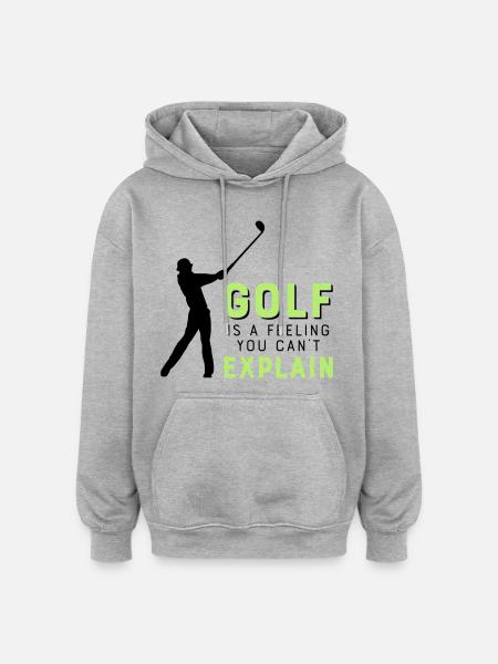 Le golf - Sweat à capuche oversize unisexe - gris chiné