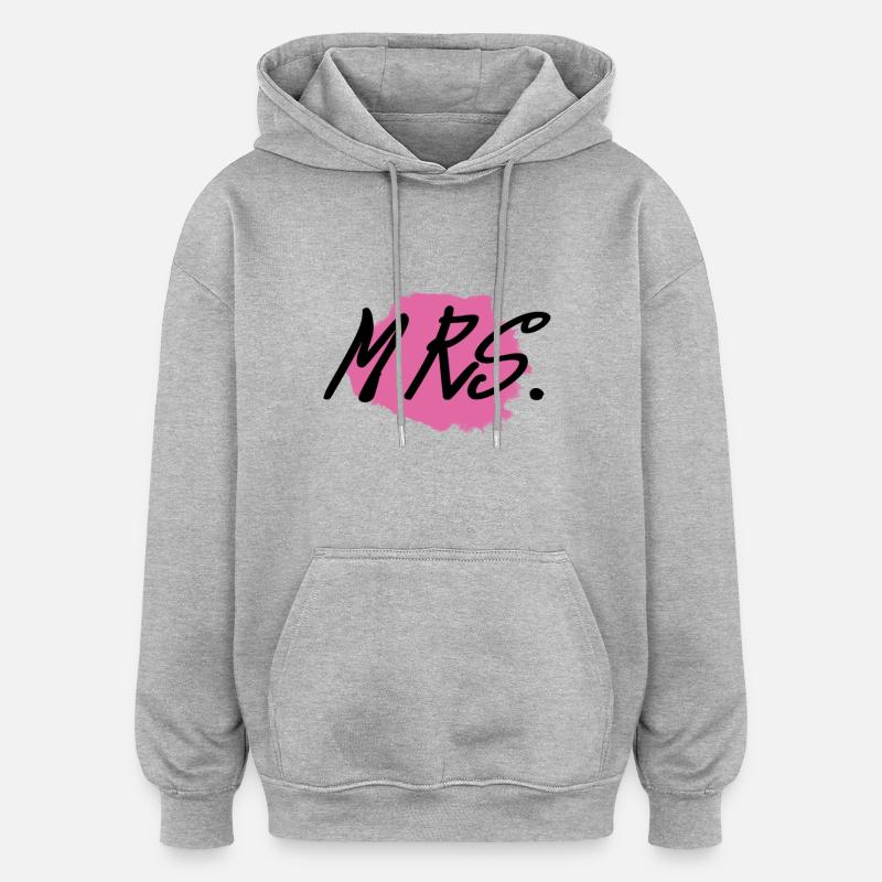 MRS-Sammlung - Oversized Unisex Hoodie - Grau meliert
