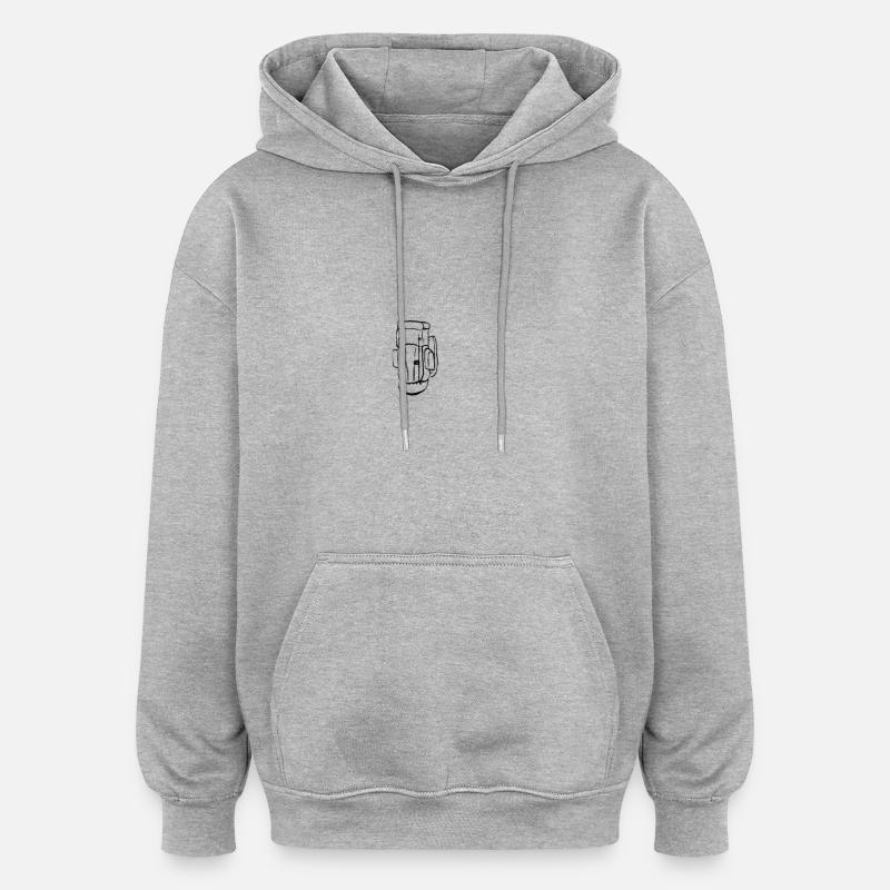 Backpack Backpack - Oversized Unisex Hoodie - heather grey