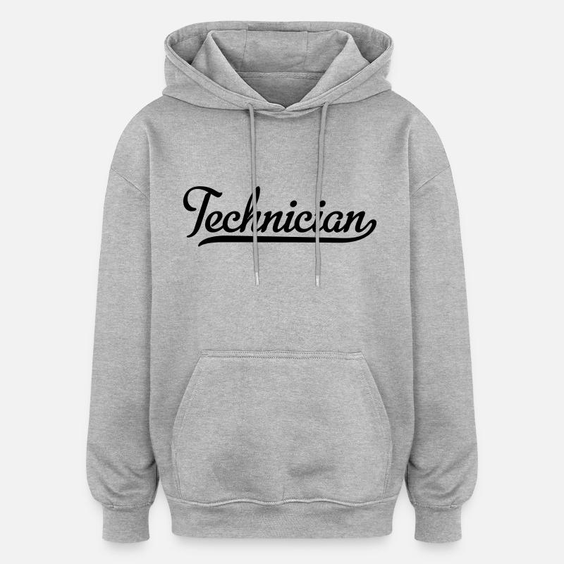 technician - Oversized Unisex Hoodie - heather grey