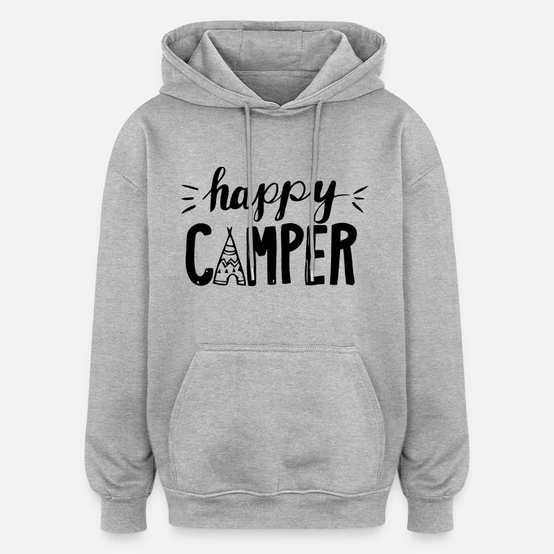 Camper - Sweat à capuche oversize unisexe - gris chiné