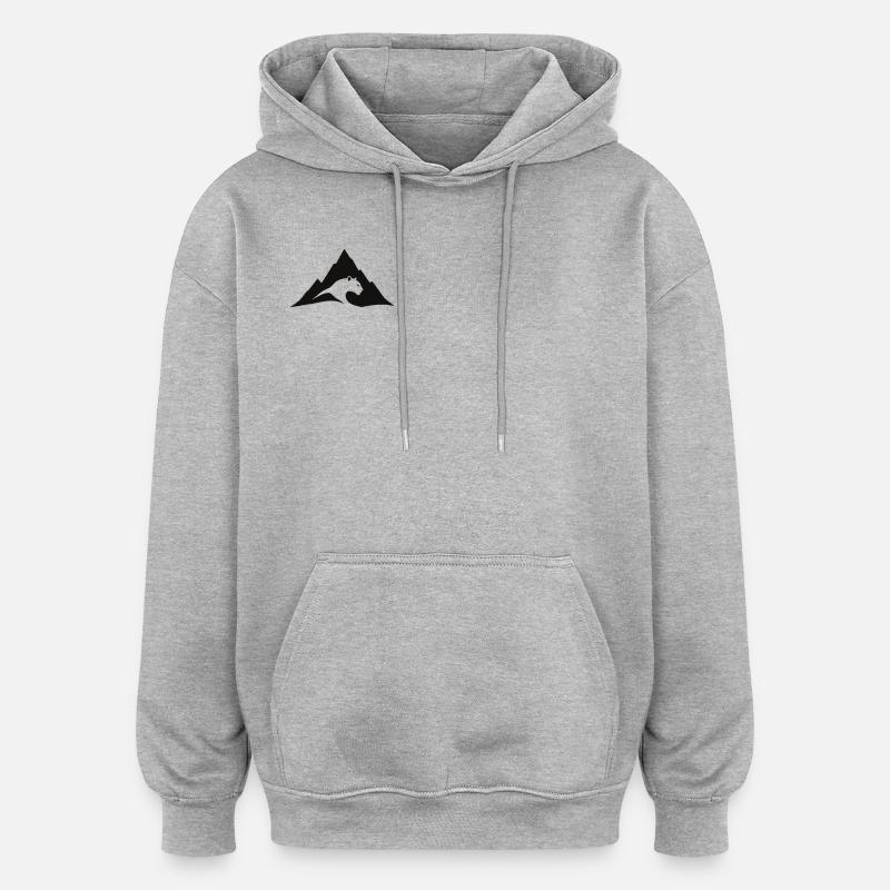 Panther - Oversized Unisex Hoodie - Grau meliert