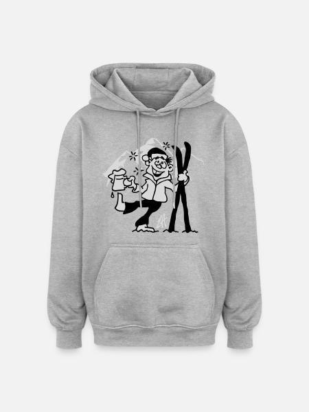 Apres-ski - Oversized Unisex Hoodie - heather grey
