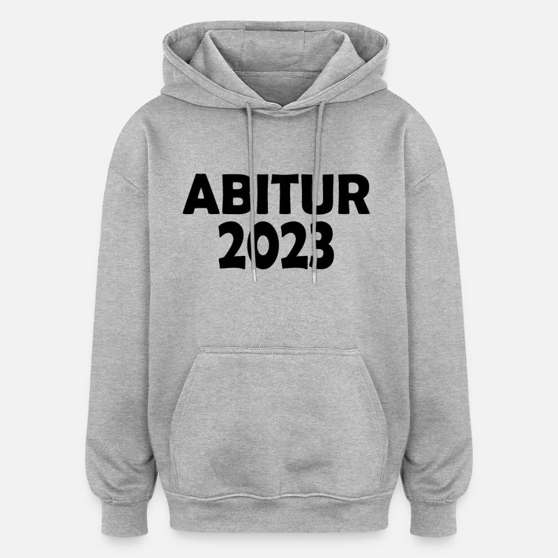 Abitur 2023 - Oversized Unisex Hoodie - Grau meliert
