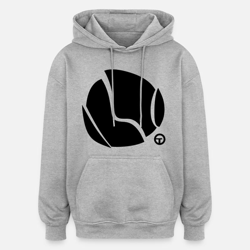 Forme1 - Sweat à capuche oversize unisexe - gris chiné