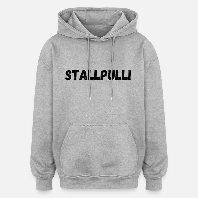 Sallpulli - Oversized Unisex Hoodie - Grau meliert