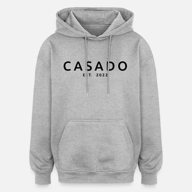 2022 Hochzeit Ehepaar - Oversized Unisex Hoodie - Grau meliert