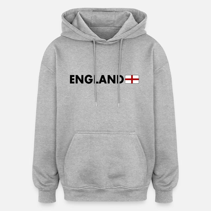 England - Oversized Unisex Hoodie - heather grey