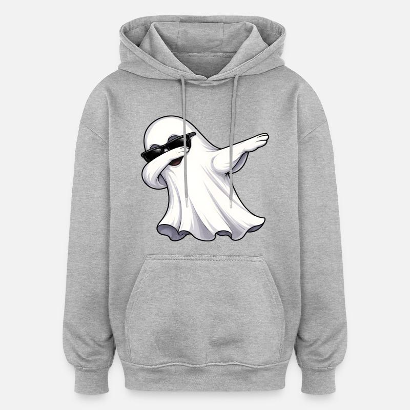 Dabbing Geist - Oversized Unisex Hoodie - Grau meliert