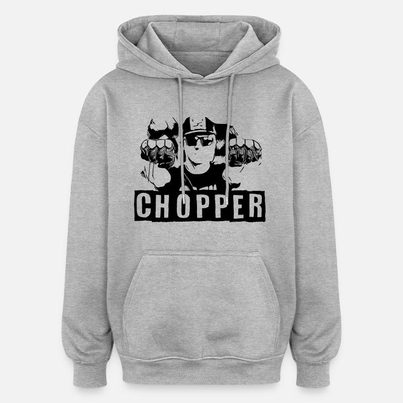chopper - Oversized Unisex Hoodie - heather grey