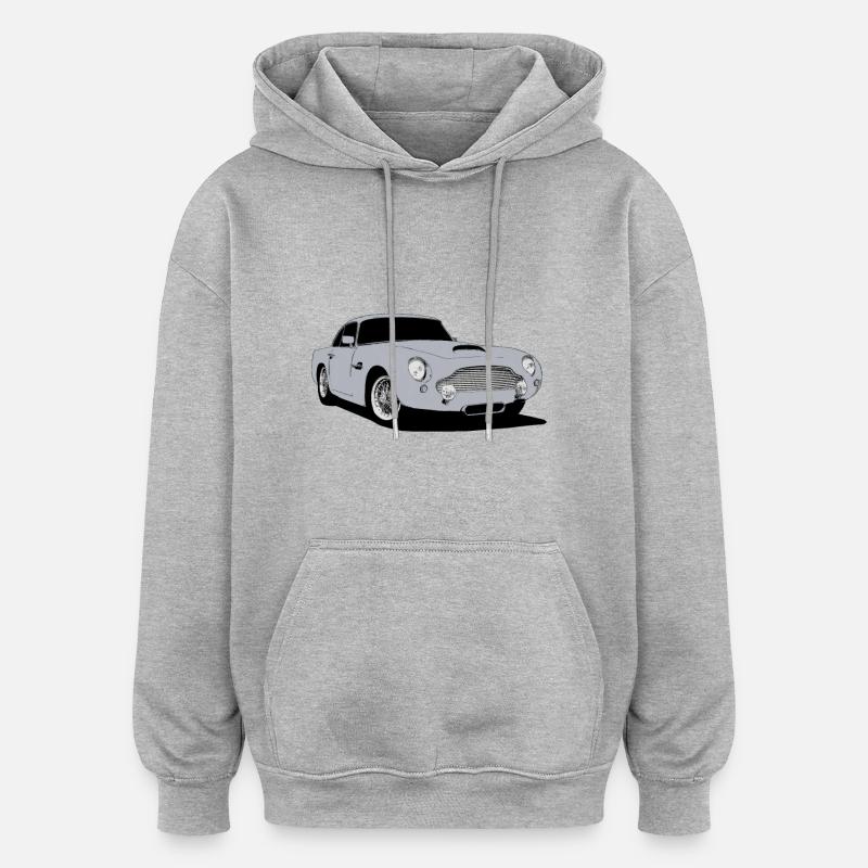 Five - Sweat à capuche oversize unisexe - gris chiné