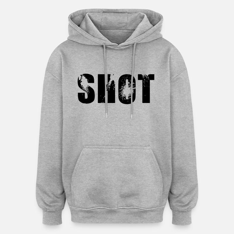 coup - Sweat à capuche oversize unisexe - gris chiné