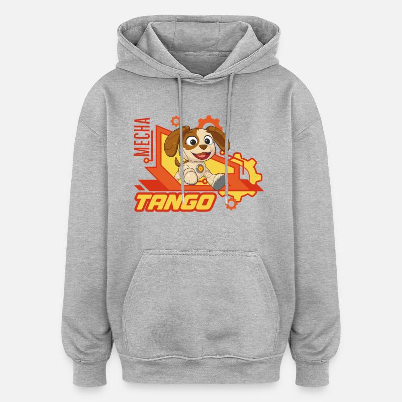 Mecha Builders Mecha Tango - Sweat à capuche oversize unisexe - gris chiné
