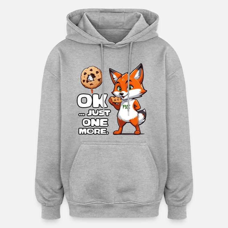 Citation de Foxy Cookie - Sweat à capuche oversize unisexe - gris chiné