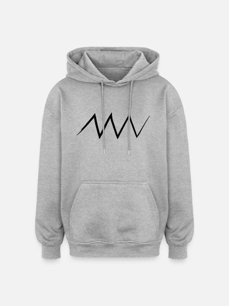 Rogue tines 1c Vicious Dog - Oversized Unisex Hoodie - heather grey