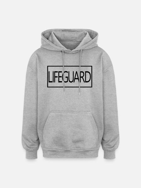 Lifeguard Proud Graduated Lifeguard Student - Oversized Unisex Hoodie - heather grey