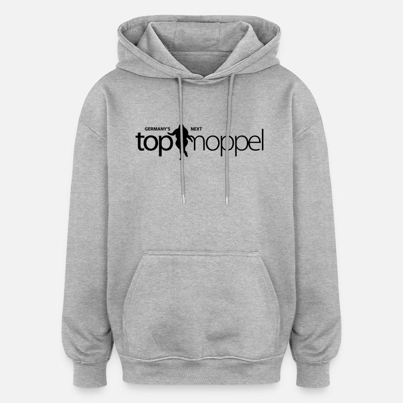 Germany s next Topmoppel Figur - Oversized Unisex Hoodie - Grau meliert