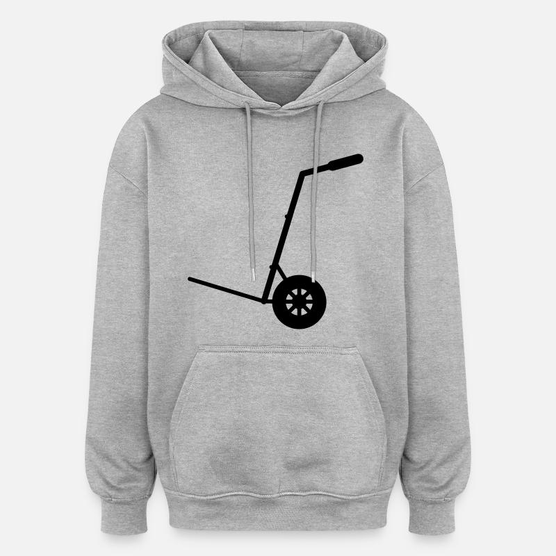 Sackkarre - Sweat à capuche oversize unisexe - gris chiné
