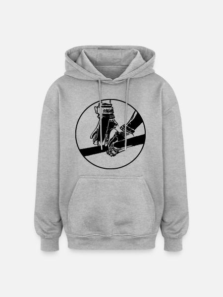 Sport parallelle stenger friidrett gymnastikk - Oversized unisex-hettegenser - gråmelert