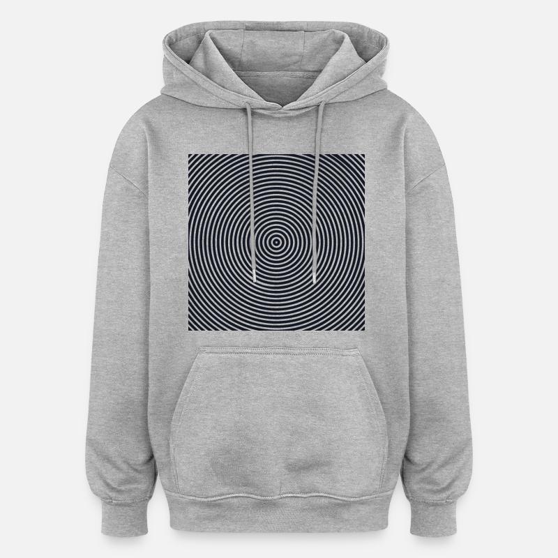 Modèle d’hypnose - Sweat à capuche oversize unisexe - gris chiné