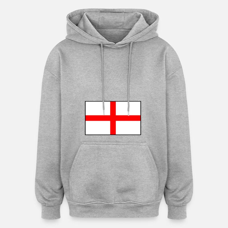 Indicateur d’Angleterre - Sweat à capuche oversize unisexe - gris chiné