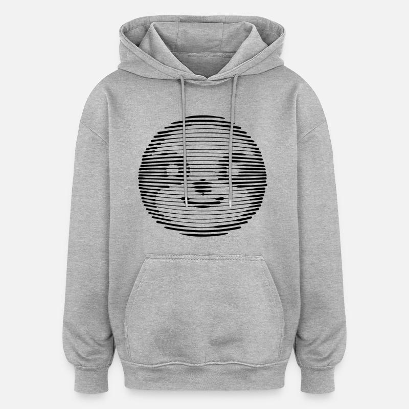 Zoo Faultier Säugetier Langsam Tier Müde - Oversized Unisex Hoodie - Grau meliert