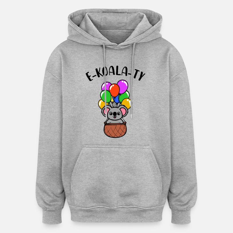 Cool Lgbt Gleichberechtigung Lesbisch Statement - Oversized Unisex Hoodie - Grau meliert